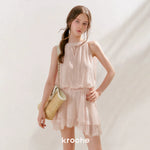 Chiffon Lace Halter Dress