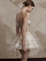 Apricot Corset Top & Skirt Set