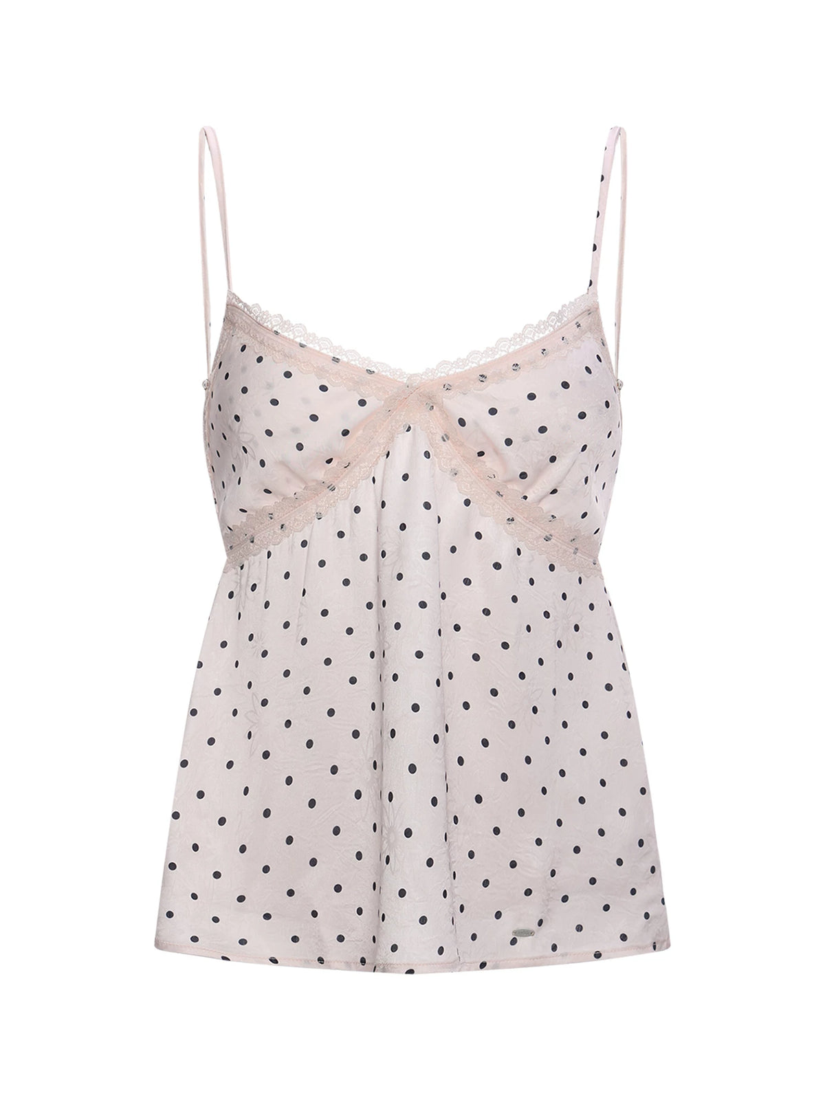 Polka Dot Lace Camisole