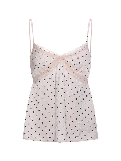 Polka Dot Lace Camisole