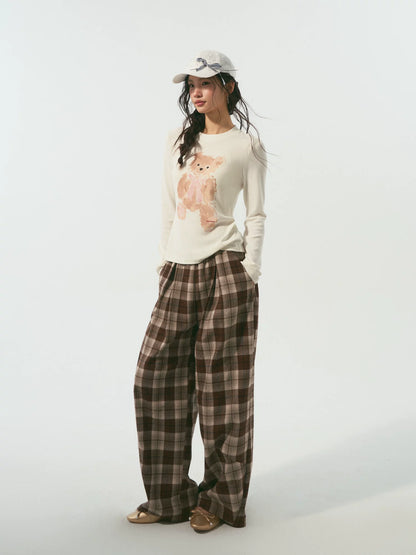 Bear Print Long Sleeve Tee