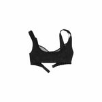 Suede Mesh Lace-Up Bralette