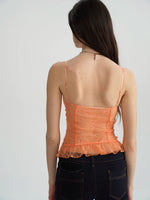 Dual-Tone Lace Trim Cami