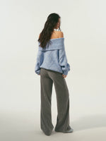 Cutout Shoulder Sweater