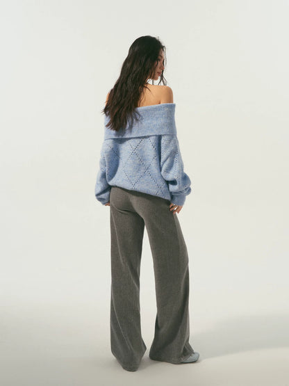 Cutout Shoulder Sweater