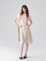 Lyocell Polka Dot Skirt
