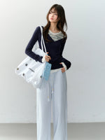 V-neck Layered Slim Tee