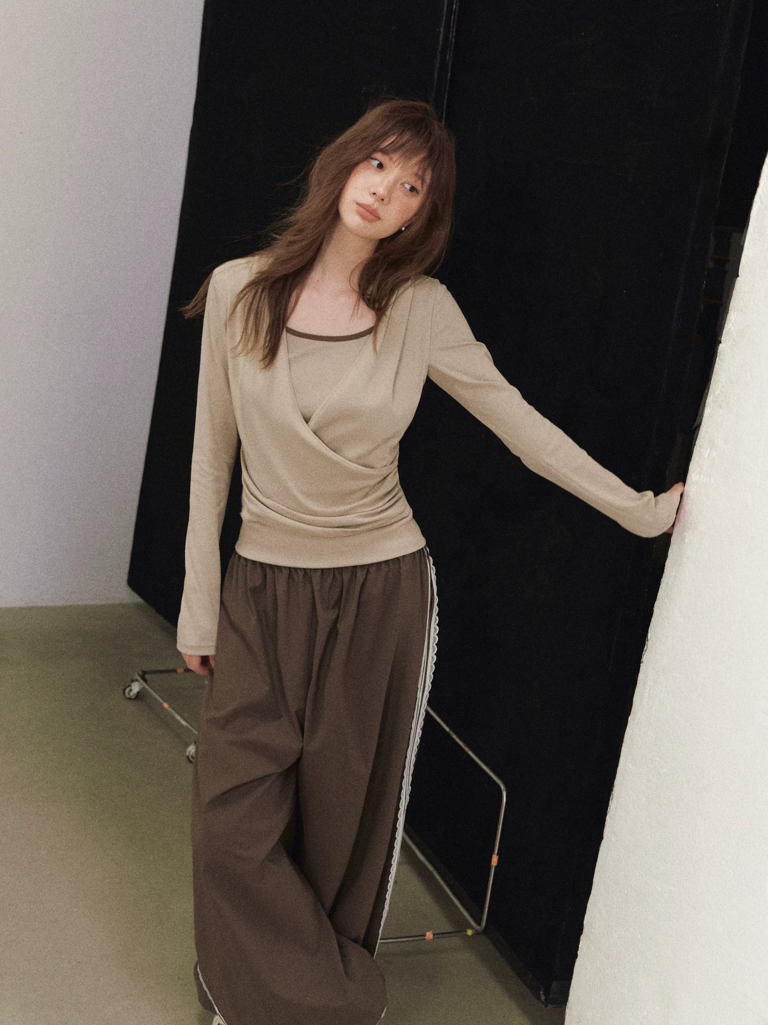 Cross Hooded Long Sleeve Tee