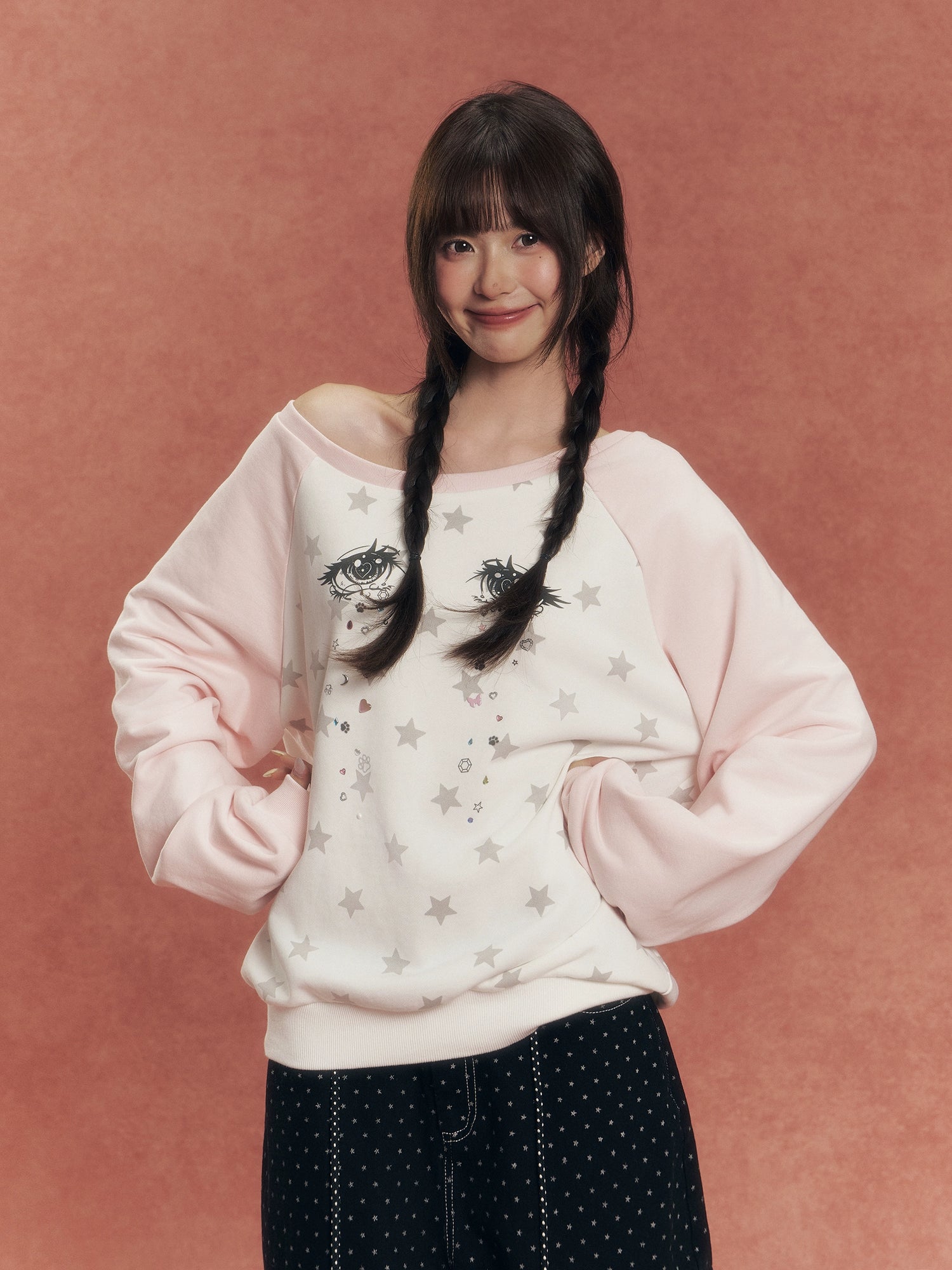 Diamond Tears Rhinestone Sweatshirt