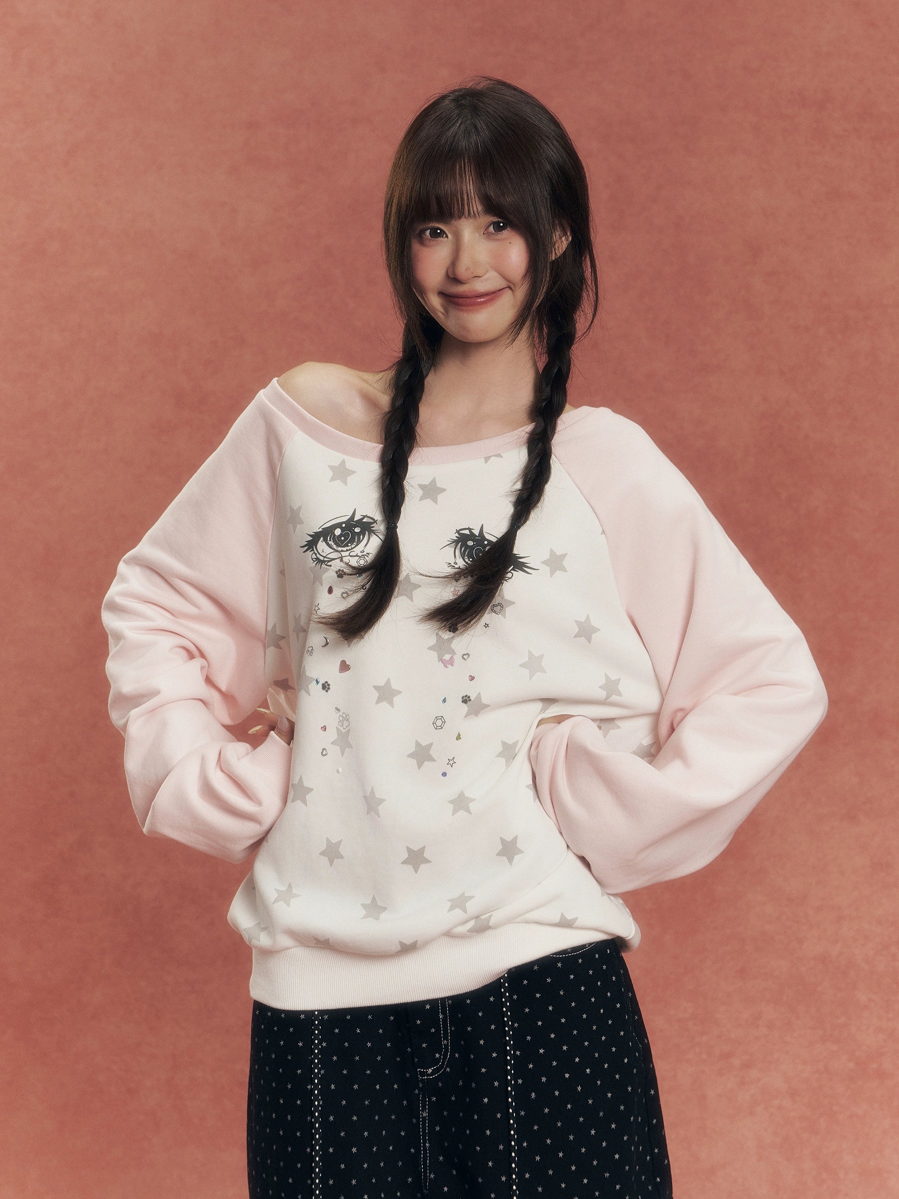 Diamond Tears Rhinestone Sweatshirt