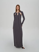Lyocell Beaded Sculpted Dress