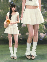 Tiered Mini Skirt