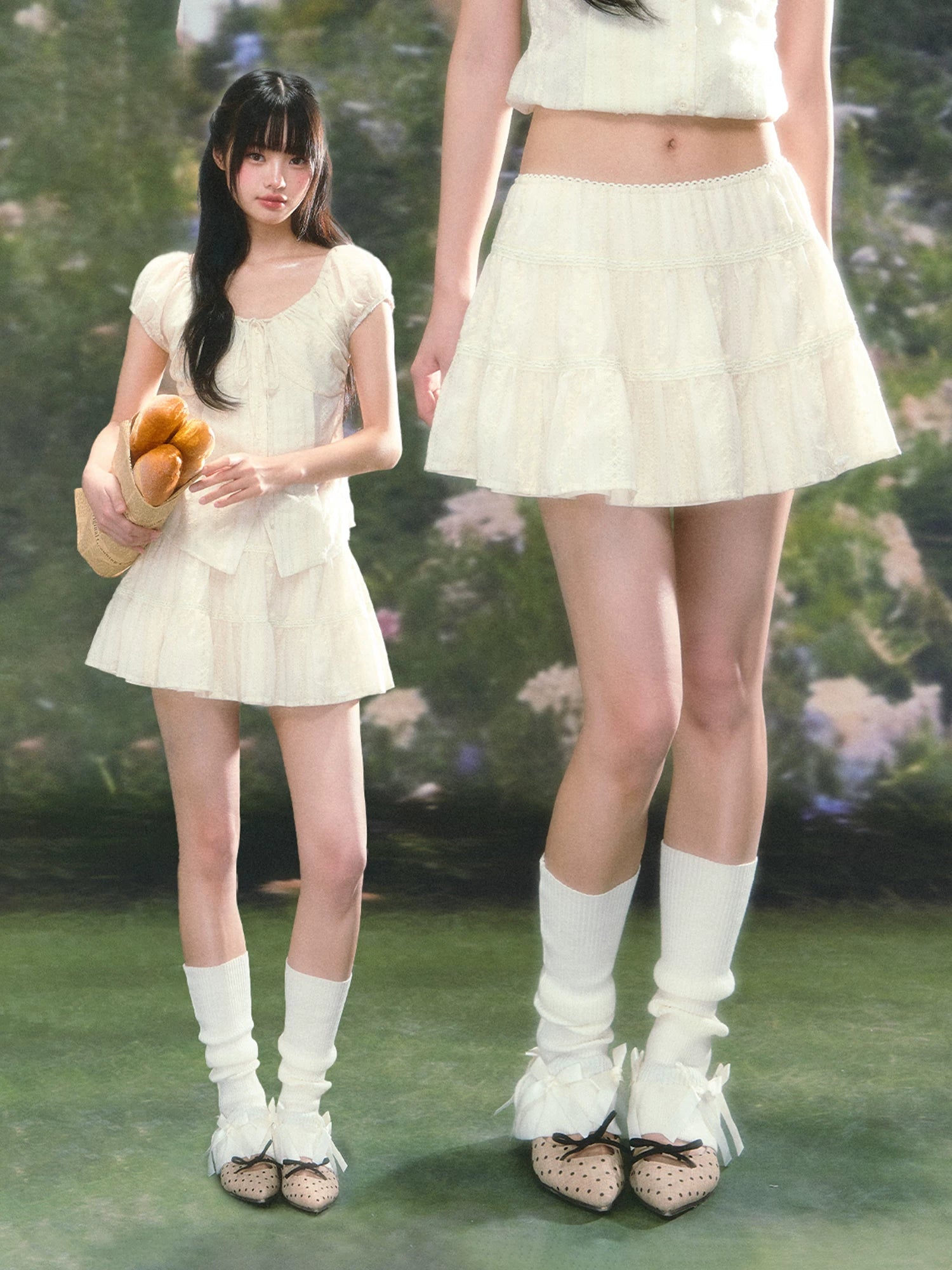 Tiered Mini Skirt