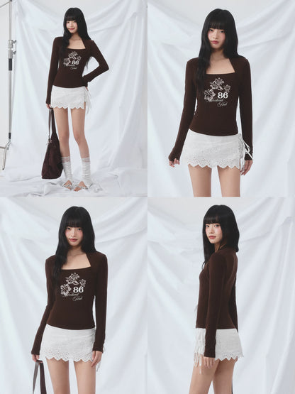 Square Neck Layered Tee