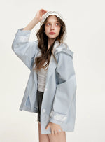 Lace Hooded Windbreaker