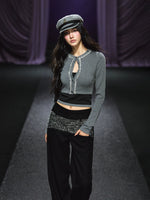 Embellished Knit Cardigan & Camisole Set