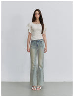 Lace Flutter Sleeve Top