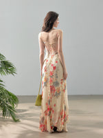 Printed Chiffon Fishtail Dress