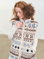 Fair Isle Patterned Fleece Vest