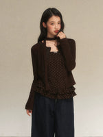 Lace Trim Vintage Cardigan