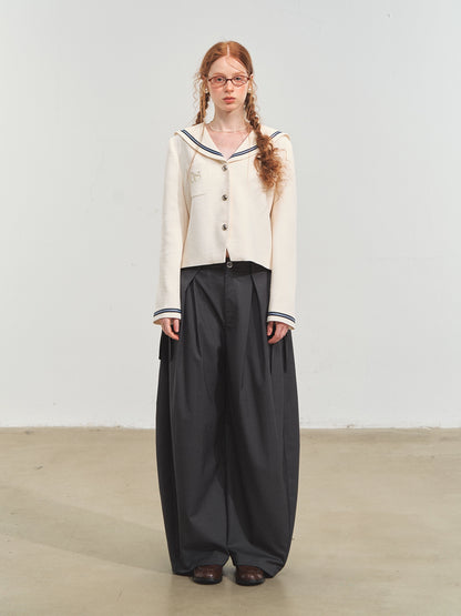 Nautical Embroidery Tweed Jacket
