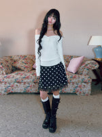Polka Dot Lace Skirt