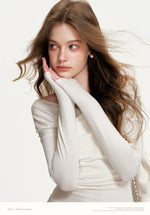 Cross-Neck Off-Shoulder Top