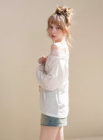 Rose Print Lace Top & Skirt Set