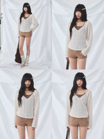Beaded Cami Knit Set