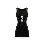 Black Knitted Sheath Dress
