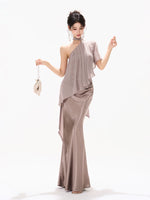 Satin Mermaid Maxi Skirt