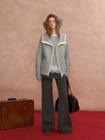 Detachable Drape Micro-Flare Pants