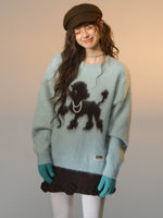 Playful-puppy Crewneck Sweater