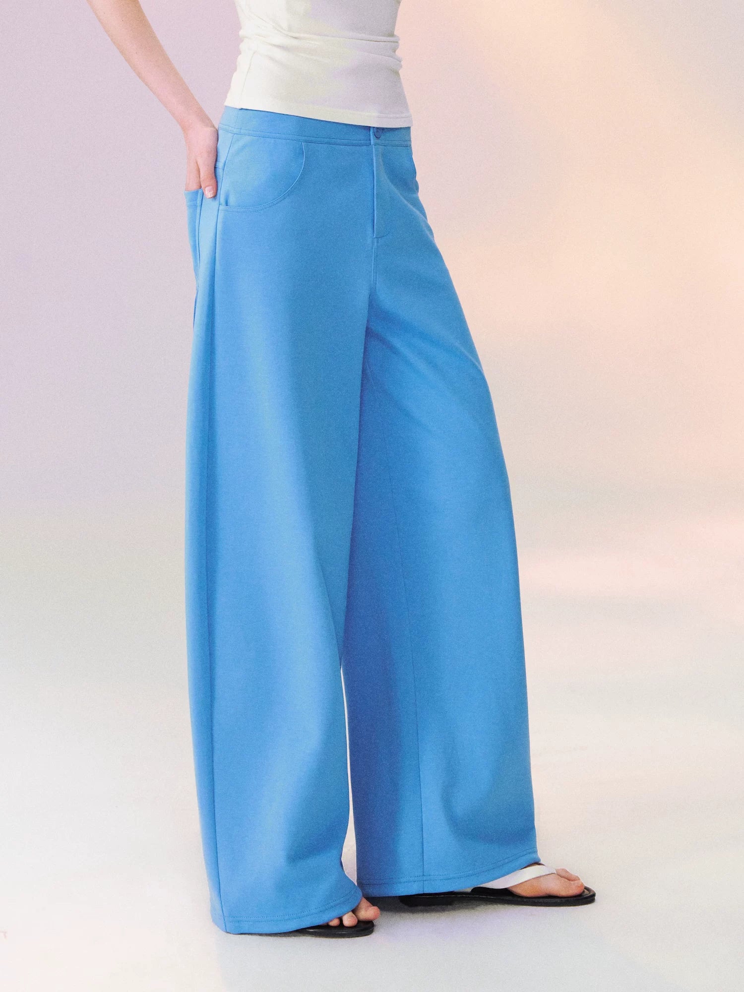 Airy Asym Tee Pants Set