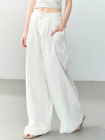 Double-Waist Oversized Wide Leg Pants