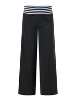 Gray Contrast Stripe Sweatpants