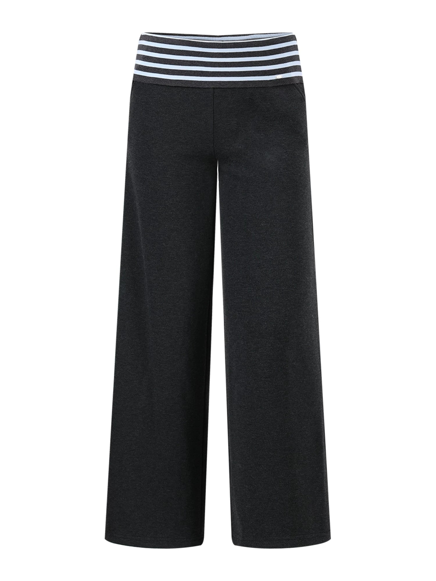 Gray Contrast Stripe Sweatpants