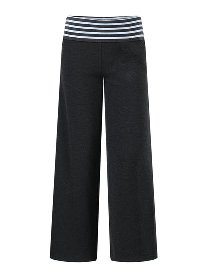 Gray Contrast Stripe Sweatpants