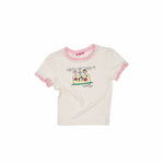 Snoopy Lace Trim Printed T-shirt
