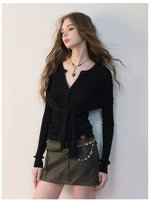 Dual-Wear Draped Knit Blouse