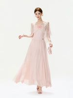 Floral Lace Cape Dress
