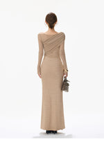 Asymmetric Mesh Knot Mermaid Dress