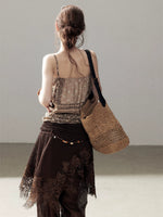 Brown Bohemian Tank Top