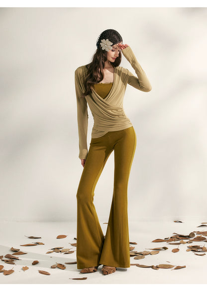 Autumn Tea Modal Knit Blouse