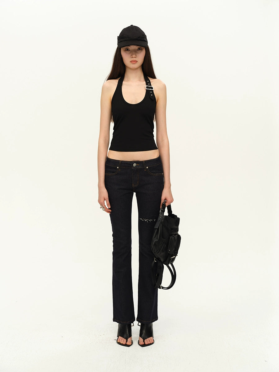 Adjustable Strap Cotton Knit Camisole
