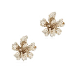 Metal Floral Stud Earrings