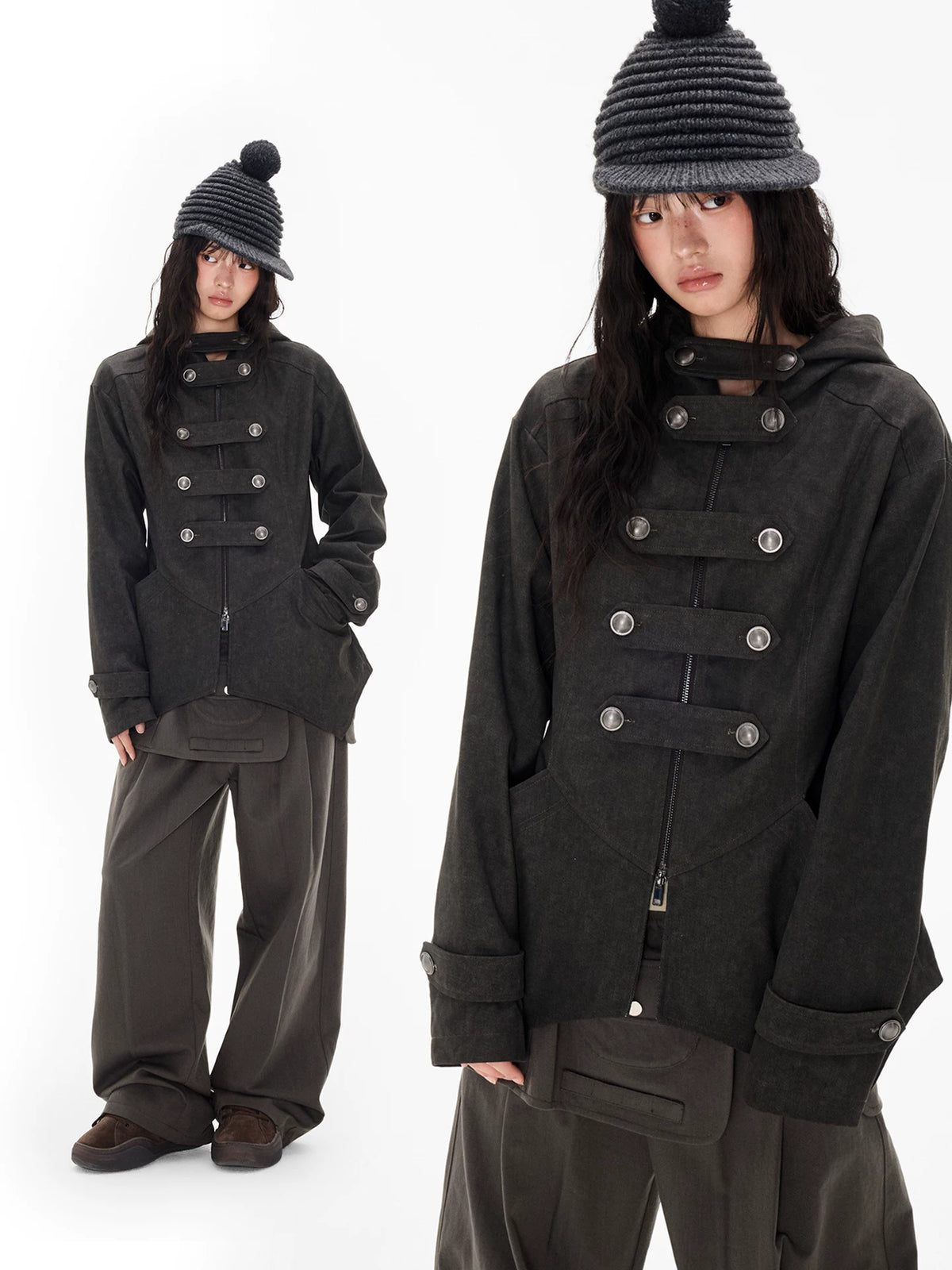 Napoleon Hooded Denim Jacket