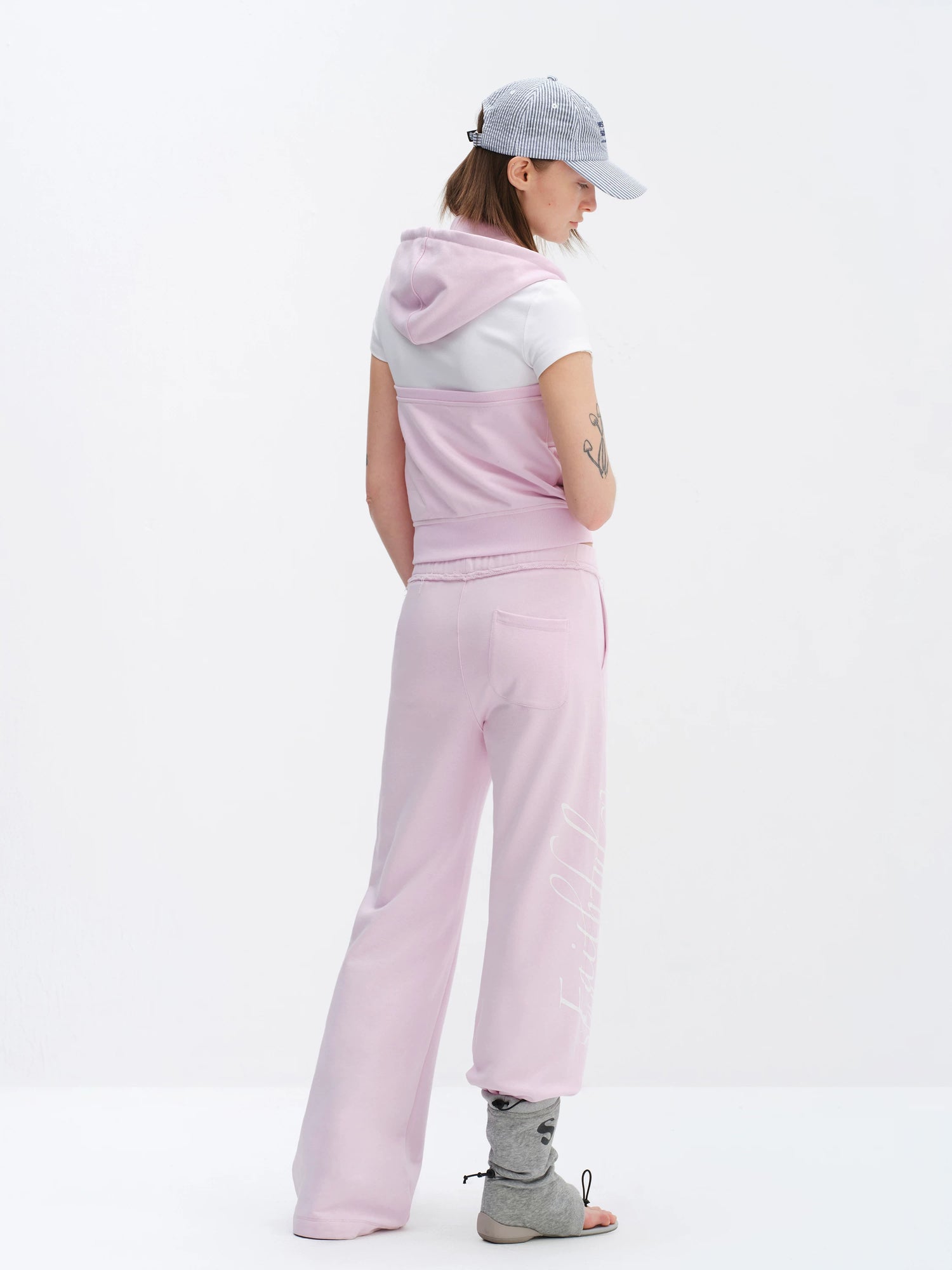 Sleeveless Hoodie &amp; Flared Pants Set