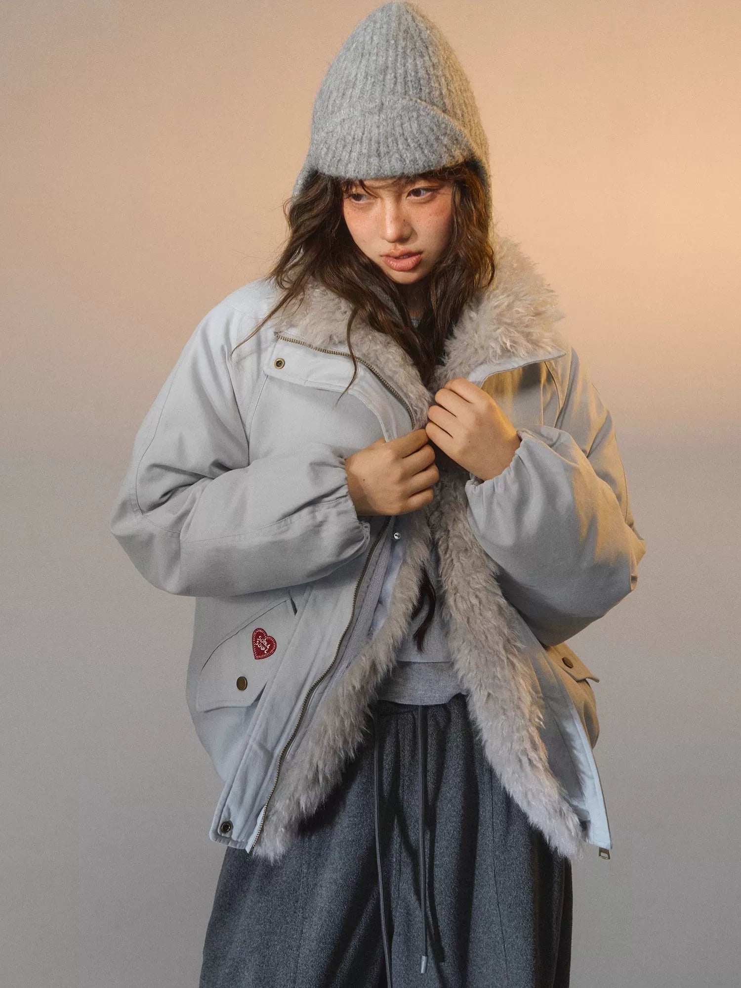 Detachable Fur Down Parka