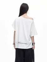 Off Shoulder Graphic Tee